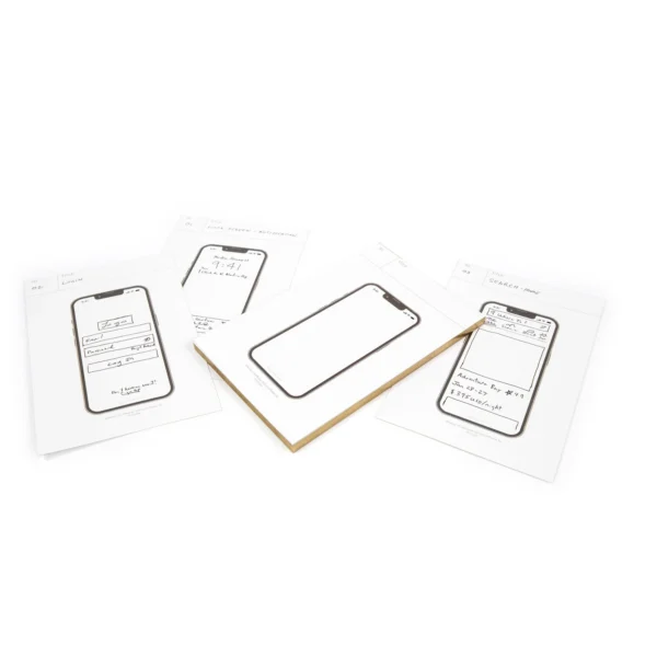UX/UI Wireframe Sketchpad for iPhone 13, iPhone 13 Pro & iPhone 14 - Image 6