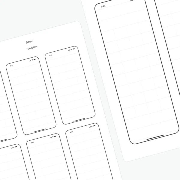 iPhone App UI/UX Wireframe Templates - Image 3