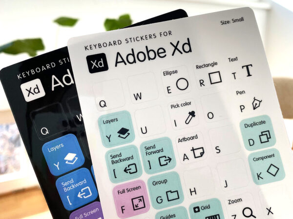 Keyboard Stickers with Adobe XD Shortcuts