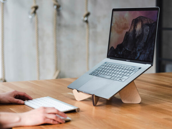 Portable Wooden Laptop Stand - Image 5