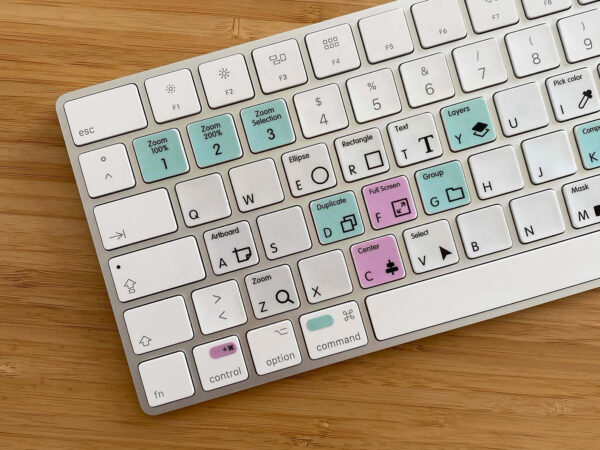 Keyboard Stickers with Adobe XD Shortcuts - Image 6