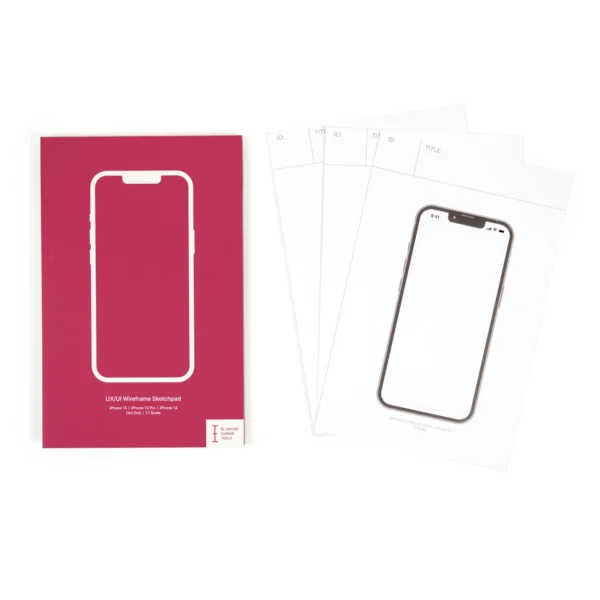 UX/UI Wireframe Sketchpad for iPhone 13, iPhone 13 Pro & iPhone 14 - Image 4