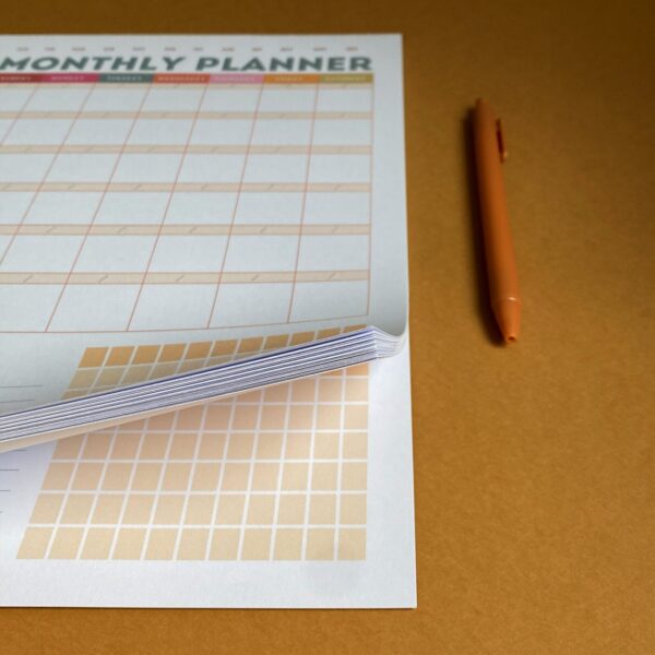 A4 Monthly Planner Pad. Desk Planner Monthly Notepad - Image 2