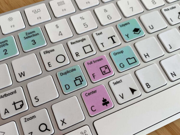Keyboard Stickers with Adobe XD Shortcuts - Image 5