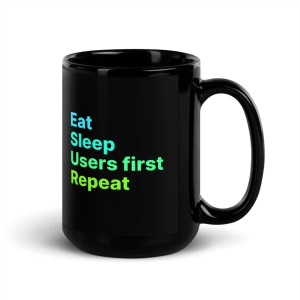 Users First, Eat Sleep Repeat UX Coffee Mug, Perfect for Web Designers, UI/UX Experts, Tech Enthusiasts, Gift for Coders, Computer Engineers - Image 5