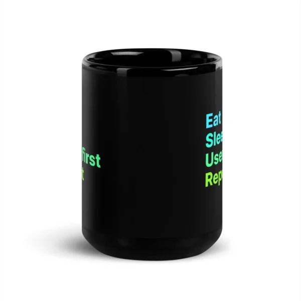 Users First, Eat Sleep Repeat UX Coffee Mug, Perfect for Web Designers, UI/UX Experts, Tech Enthusiasts, Gift for Coders, Computer Engineers - Image 6