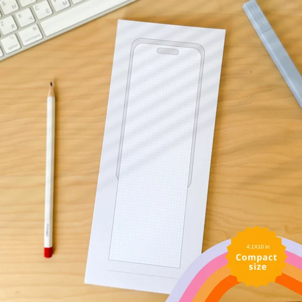 Mobile UI/UX design sketchbook. User interface & user experience design sketchbook for App designers and developers. UI Ux sketchpad. - Image 2
